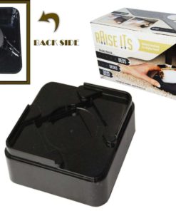 Black Bed Risers - Set Of 8 (Black) (1" H X 4" W X 4" D) Black 7 57 7d6b94e4 1c43 4e33 b7d5 457ab4a6a603