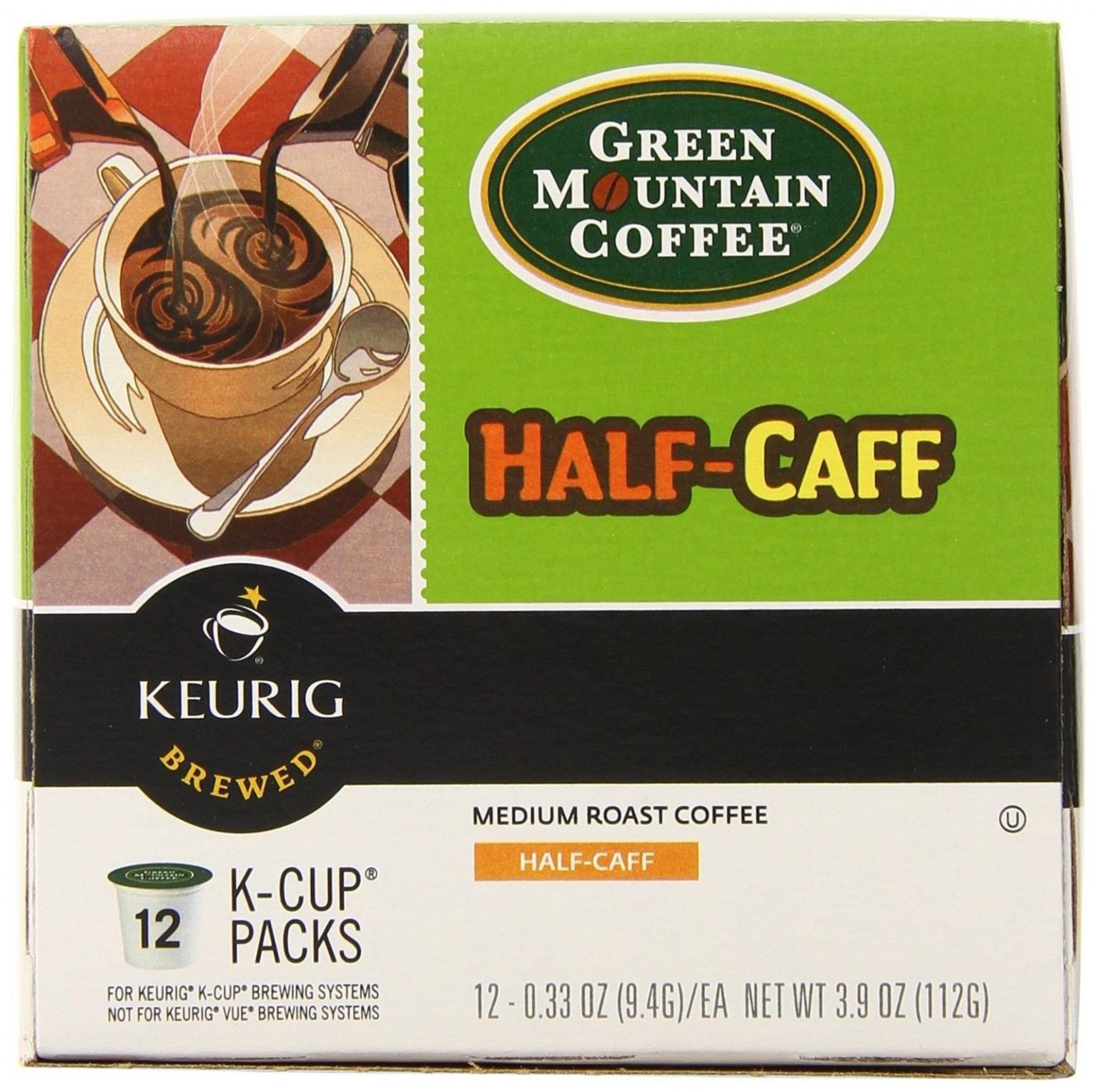 Green Mountain Coffee Half-Caff Keurig K-Cups 72 Count – Swiftsly