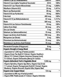 Alternative view of Rainbow Light Men's Organic Multivitamin 120 Count - Package May Vary