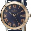 Peugeot Men's 'stainless Steel' Mechanical Hand Wind And Leather Dress Watch .. 15 57 80184b8a fd82 47ef 8bcf 13da90dd2ec8