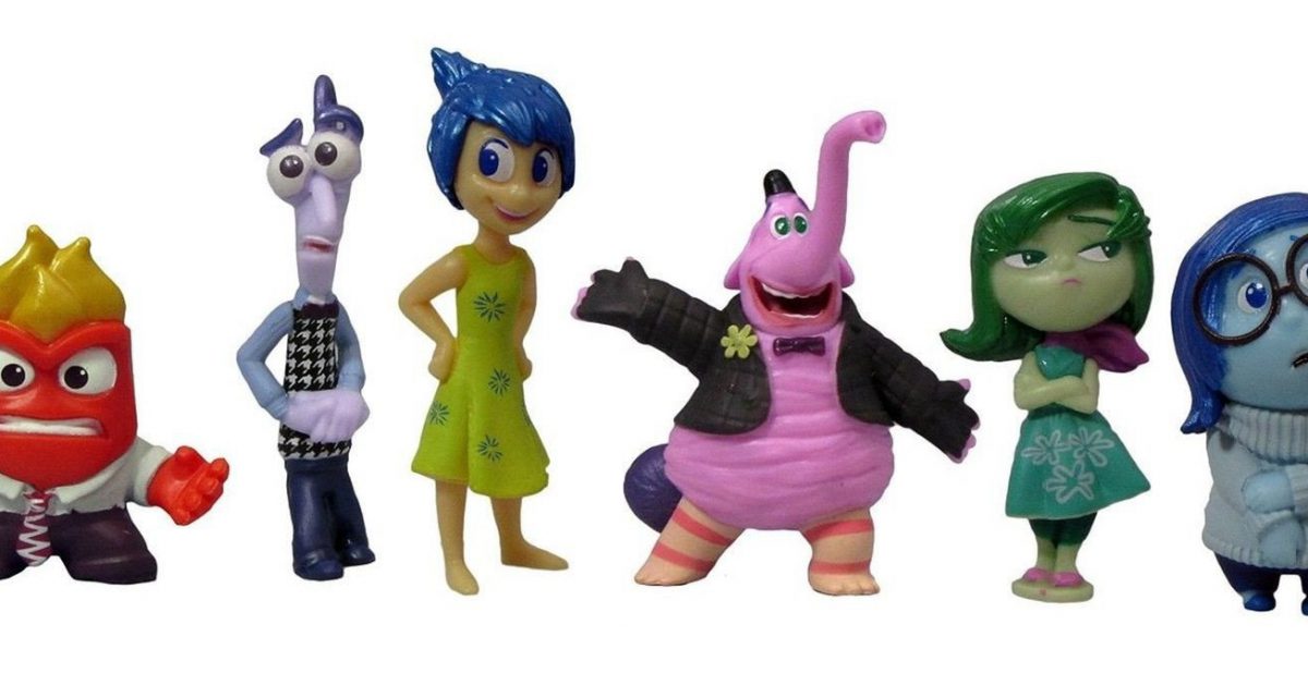 Disney Pixar Inside Out 6 Piece Figure Set Disgust Fear