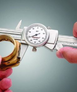 Alternative view of Starrett 3202-6 Dial Caliper Hardened Stainless Steel 0-6" Range 0.001" Gradu..