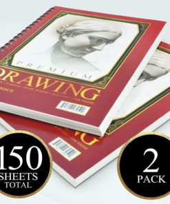 Sketch Pad (2 Pack) 150 Sheets 9X12 Premium Sketchbook 60 Lbs/90 Gsms - Acid .. 7 57 83108596 ae92 4850 8b67 545361663cf7