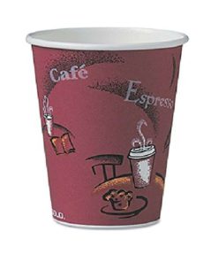 Solo Of12Bi-0041 Single-Sided Poly Paper Hot Cup 12 Oz. Capacity Bistro (Case..