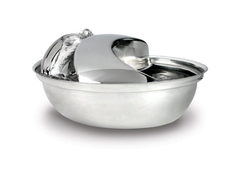 Pioneer Pet Raindrop Oval Stainless Steel Fountain Pioneer Pet