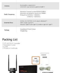 Msrm Us750 Dual Band Wi-Fi Range Extender 750M Wireless Wifi Repeater With Du.. 15 57 84dd80e3 2573 42bb 8488 f1a7d39ed89b