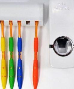 Automatic Toothpaste Dispenser And Tooth Brush Holder Set - White Style 1