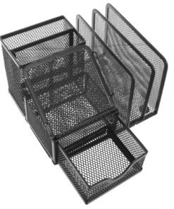 Black Metal Mesh Office Supplies Storage Rack / File Folder Mail Organizer / .. 8 57 865d806d e49e 4cda 85dc a6a7f45d80fe