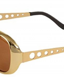 Alternative view of Kangaroo's Gold 60S Rock Star Aviator Sunglasses; Metal Side Pieces