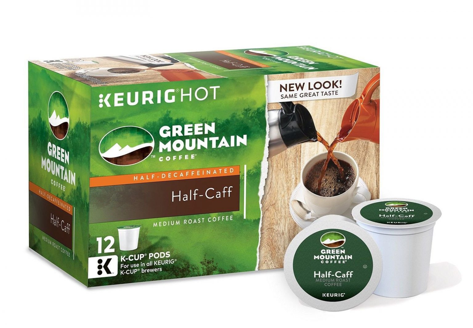 Green Mountain Coffee Half-Caff Keurig K-Cups 72 Count – Swiftsly