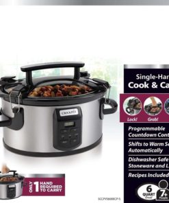 Crockpot Sccpvs600Ecp-S Cook And Carry Cooker With Digital Control 6 Quart Si.. 10 57 8680bcc4 ed00 41d2 8aa2 e4524dbd42db