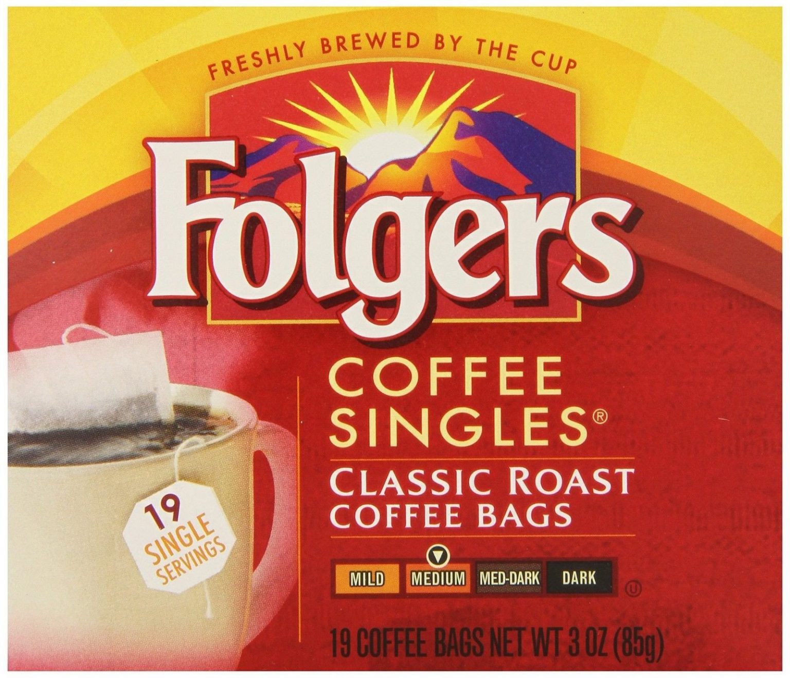Folgers Classic Medium Roast Coffee Singles Serve Bags 114 Count Swiftsly