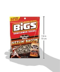 Bigs Bacon Salt Sizzlin' Bacon Sunflower Seeds 5.35-Ounce Bag(Pack Of 12) 17 57 87f89786 e7f5 4f11 8d35 02339174f3d2 1