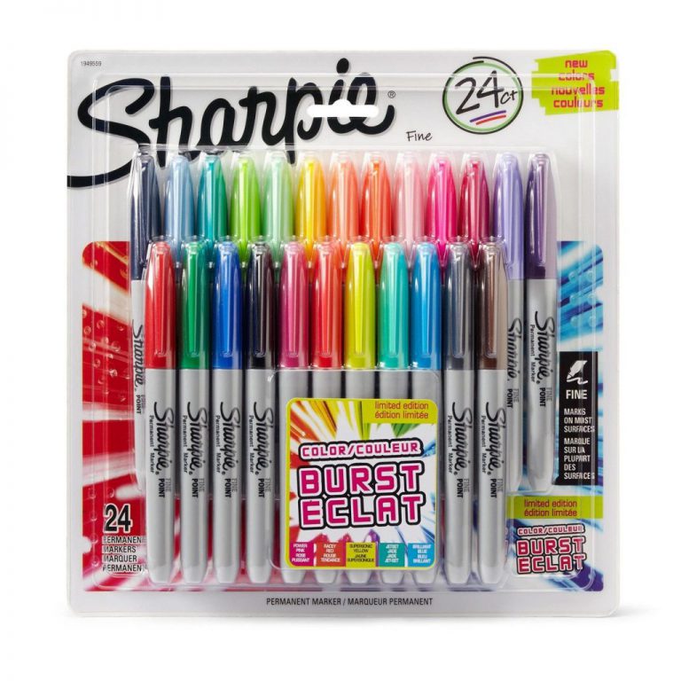 Sharpie Color Burst Permanent Markers Fine Point Assorted 24-Pack (1949557)