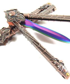 Icetek Sports Special Edition Multicolored Spider Knife Handle Practice Trainer