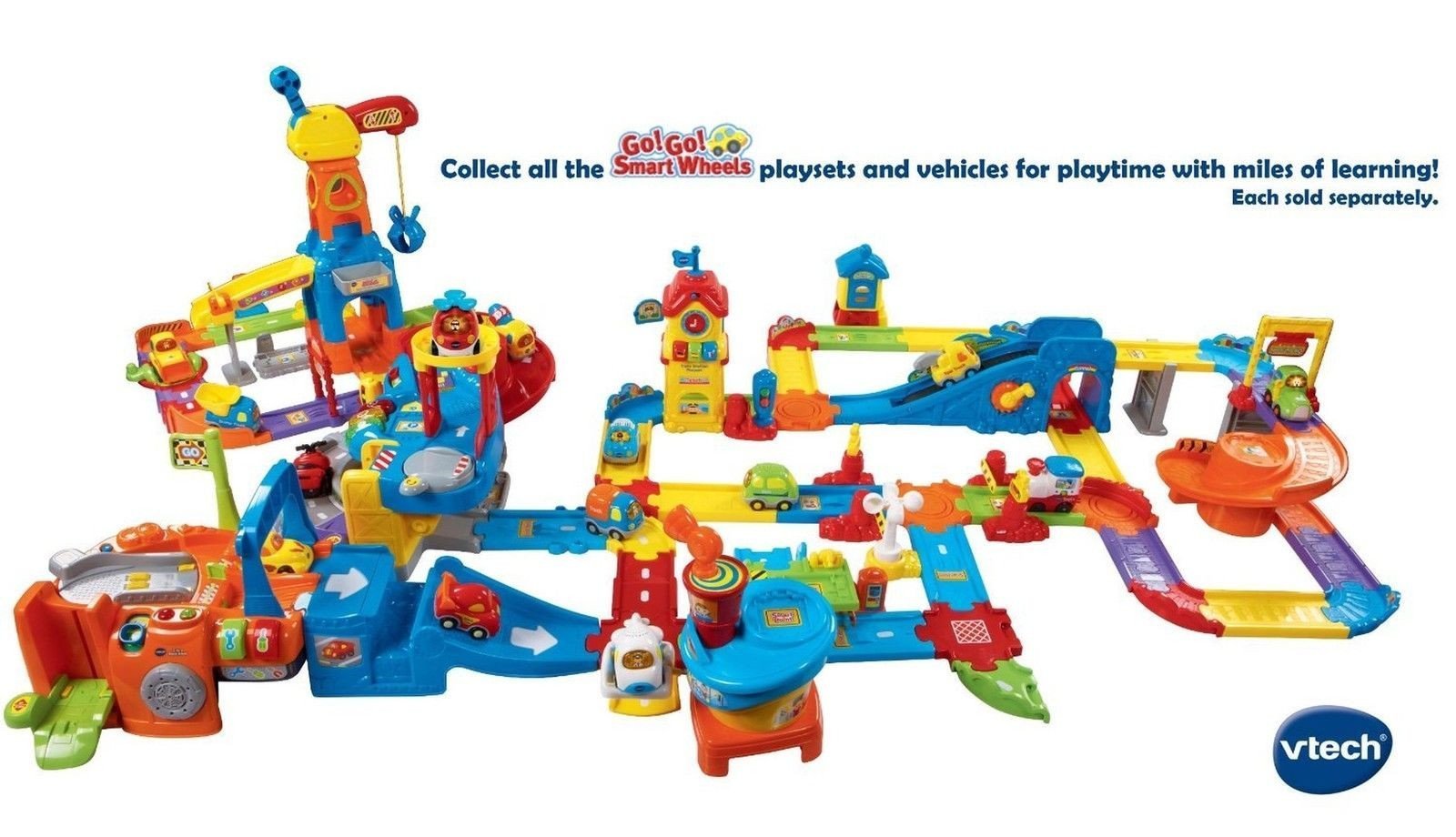 Vtech Go! Go! Smart Wheels Deluxe Track Playset Glossy Exclusive Paper - $24.95