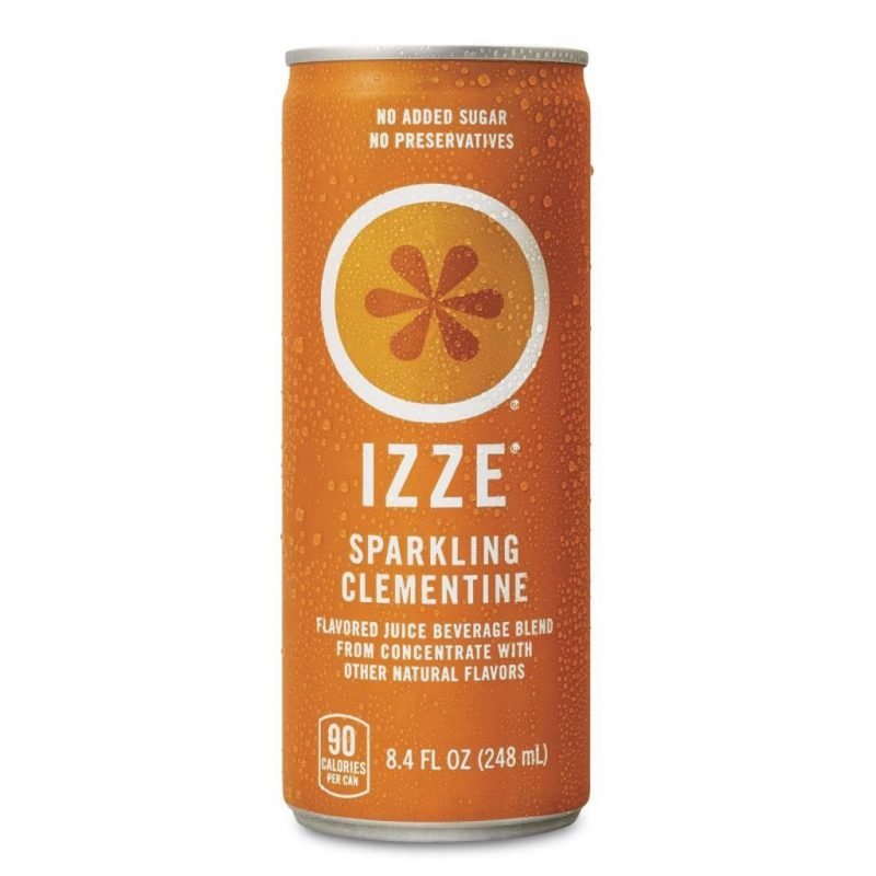 Izze Fortified Sparkling Juice Clementine 8.4-Ounce Cans (Pack Of 24)