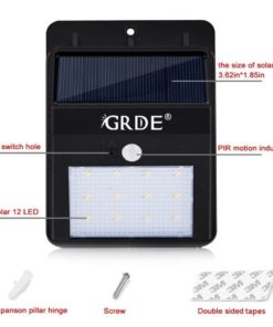 Solar Motion Sensor Light 12Led Outdoor Wireless Waterproof Security Light Wi.. 16 57 8a32246a 7700 4f03 8c22 edbfe98ddca9