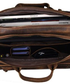 Kattee Men's Leather Durable Briefcase 16" Laptop Bag 11 57 8a8fadb3 90aa 4052 9365 a88e6e784a74