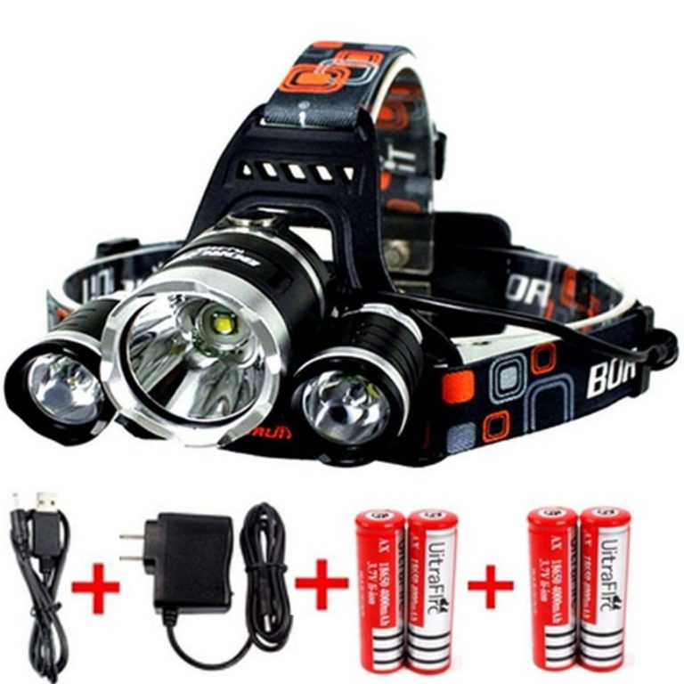 Kazoku 6000 Lumens Bright Headlight Headlamp Flashlight Torch 3 Cree Xm-L2 T6..