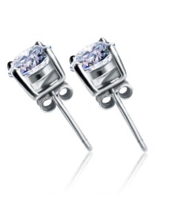 J.Rose Fine Sterling Silver Cubic Zirconia Round Cut Studs Earrings For Mens .. 11 57 8ab89af3 90a5 4998 9ca3 e77181a55e85
