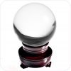 Amlong Crystal Clear Crystal Ball 110Mm (4.2 In.) Including Wooden Stand