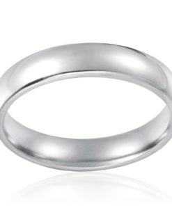 Stainless Steel Womens Mens Plain Wedding Band Ring Polished Charm 4Mm Size 6.. 9 57 8b7586dc 1d3c 40e3 8439 aa32e5d5fc97