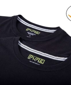 Alternative view of Pure Pima Men's S/S Tee 2 Pack Bundle Black / Black Small