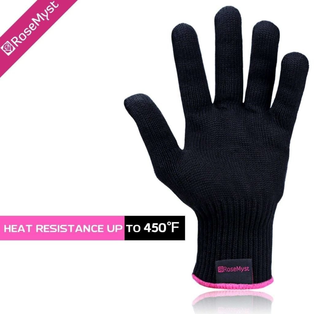 Rosemyst Professional Heat Resistant Glove For Hair Styling - Heat Insulation..