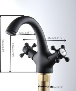 Alternative view of Geeenspring Oil Rubbed Bronze Bathroom Sink Vessel Faucet Brass Vanity Faucet..