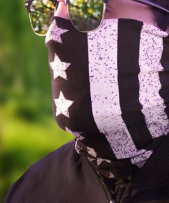 Alternative view of American Flag Outdoor Face Mask Buff By Indieridge - 100% Microfiber Multifun..