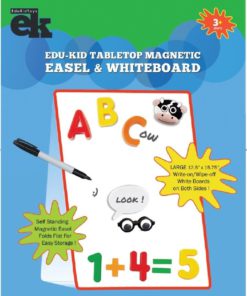 Alternative view of Edukid Toys Tabletop Magnetic Easel & Whiteboard (2 Sided)
