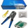 Ubigear Cable Tester +Crimp Crimper +100 Rj45 Cat5 Cat5E Connector Plug Netwo..