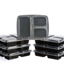 Alternative view of Meal Prep Zone 3 Compartment Food Storage Containers With Lids For Portion Co..