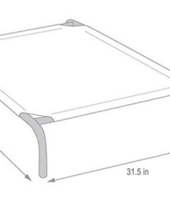 Alternative view of Coolaroo Elevated Pet Bed With Knitted Fabric Grey Large