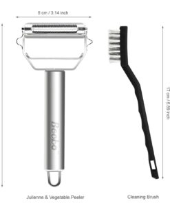 Alternative view of Becko Stainless Steel 2 In 1 Julienne Vegetable Peeler Dual Blades Cutter / S..