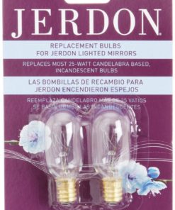 Jerdon Jpt25W 25-Watt Replacement Light Bulbs For Lighted Mirrors 2-Pack 4 57 907a6ca2 27b9 4f8f b0a6 2d382653e8f8