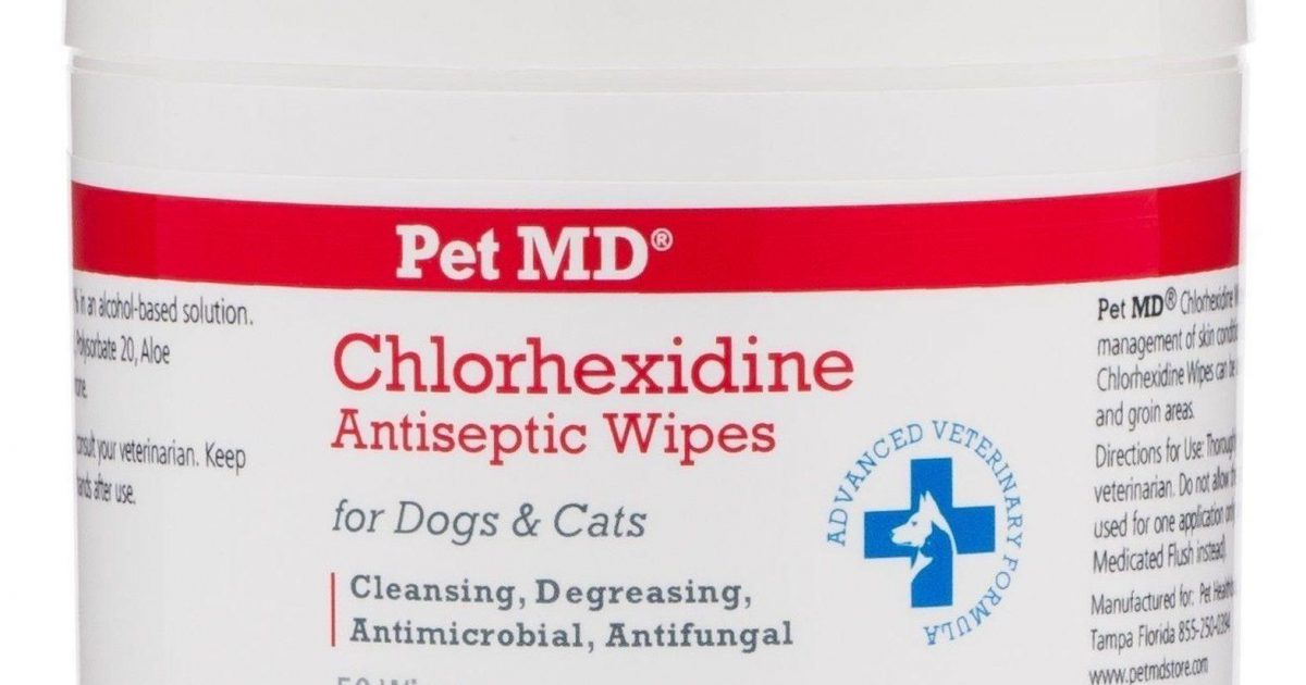 Pet Md Chlorhexidine Wipes With Ketoconazole And Aloe For Cats And