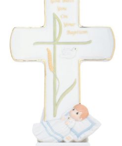 Precious Moments Baptism Gifts God Bless You On Your Baptism Bisque Porcelain..