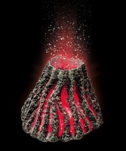 Alternative view of Hydor H2Show Ornament Kit For Aquariums Red Volcano Hydor