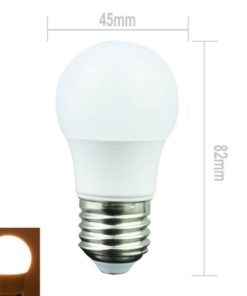 Alternative view of (6 Pack) Homelek 3W Led Light Bulbs Equivalent To 25W E26 Base G45 Bulb 250 L..