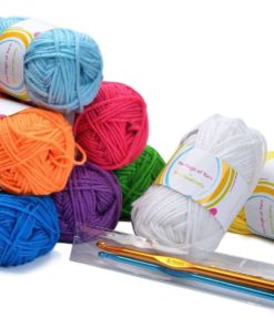 Alternative view of Premium Yarn Pack - 8 Acrylic Rainbow Color Yarn Skeins - Excellent For Small..
