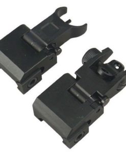 New Premium Military Flip Up Folding Front And Rear Iron Sights Tactical Set .. - $31.95