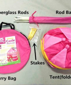 Kiddey Princess Castle Kids Play Tent - Indoor/Outdoor Pink Children Playhous.. 14 57 94ea14c9 dd6c 4b28 b3b6 13e2f582167e