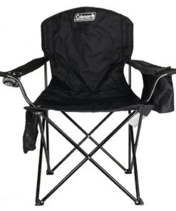 Alternative view of (2) Coleman Camping Outdoor Oversized Quad Chairs/Coolers Black