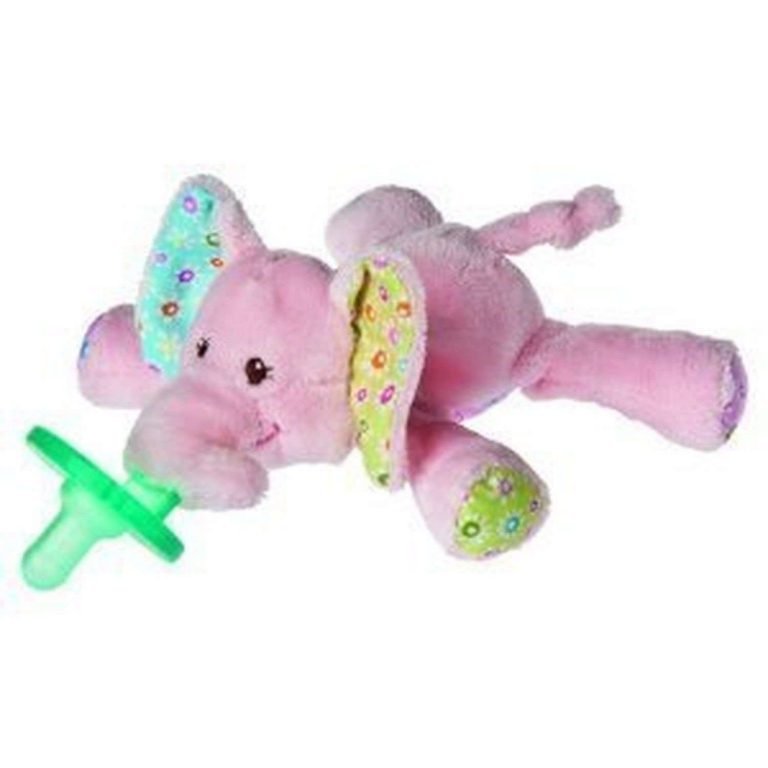 Mary Meyer Wubbanub Infant Pacifier Ella Elephant Pink