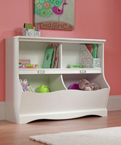 Sauder Pogo Bookcase/Footboard Soft White Finish