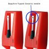 Boytone Pack Of 2 Sapphire Tipped Ceramic Replacement Needle For Turntables 9 57 96192921 5a4e 4714 bd5b 56ca48489ab2