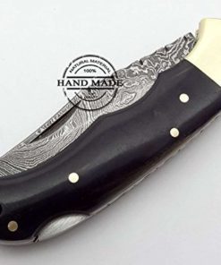 Buffalo Horn 6.5'' 100% Handmade Damascus Steel Folding Pocket Knife 100% Pri.. 12 57 96f92e01 fd4b 46e6 b810 27771830b449