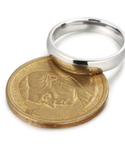 Stainless Steel Womens Mens Plain Wedding Band Ring Polished Charm 4Mm Size 6.. 11 57 9800a44f 9d62 42d9 80a7 a2232be98eb9